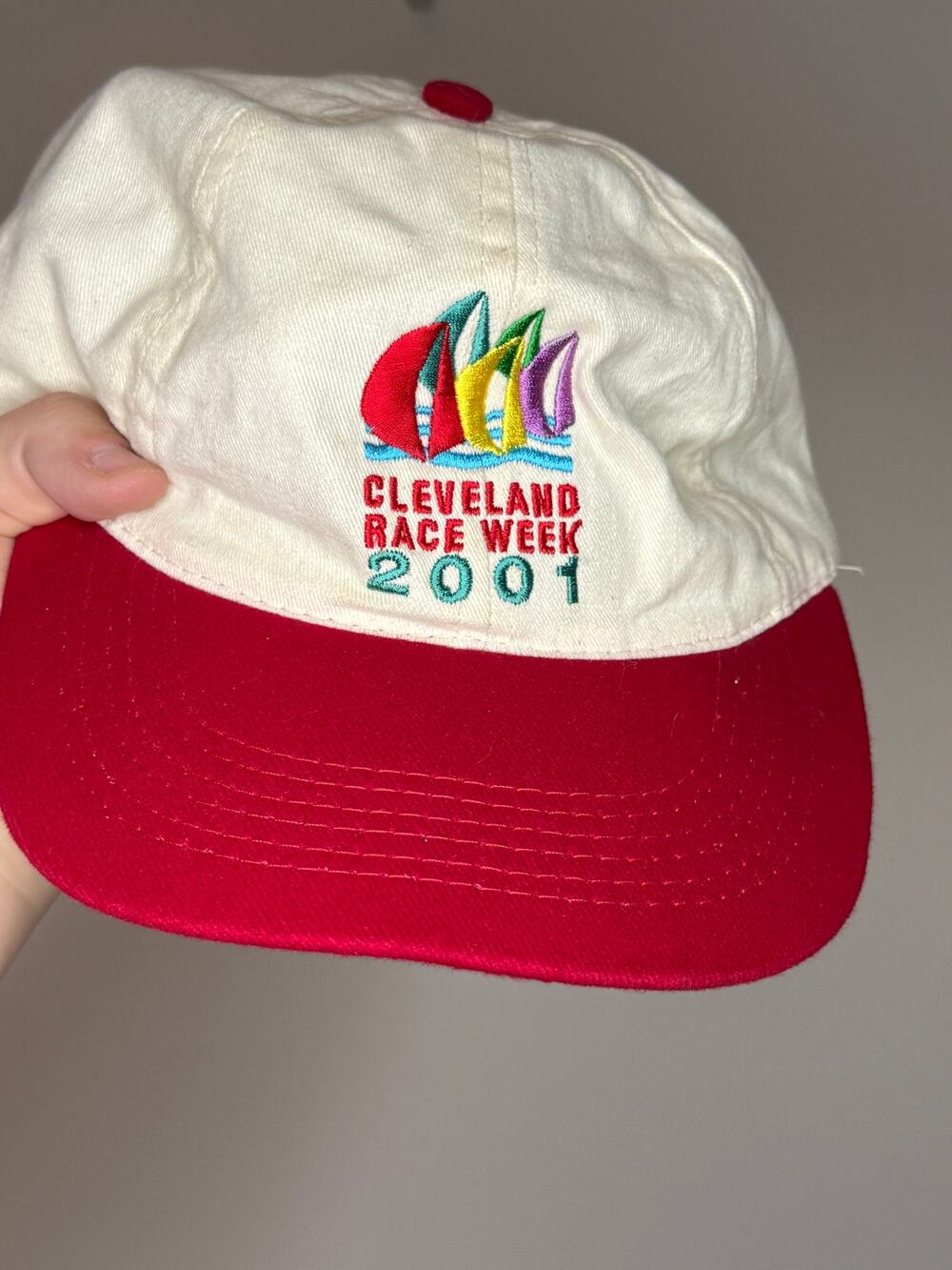 Vintage Cleveland Sailboat Race Week 2001 Hat 2nd Place Great condition